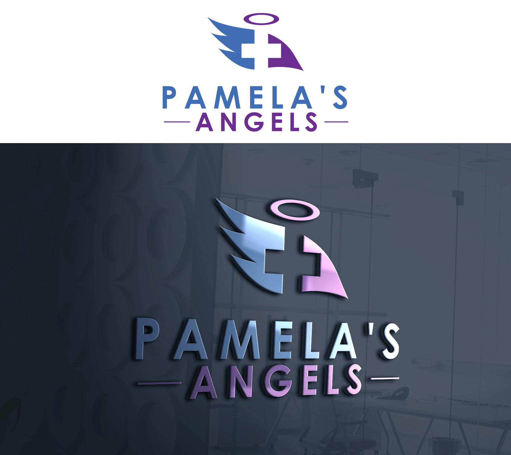 Logo Design by Ura Designs for Pamelas Angels | Design #29476313