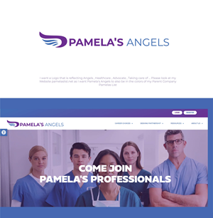 Logo Design by miloje1207 for Pamelas Angels | Design: #29472317