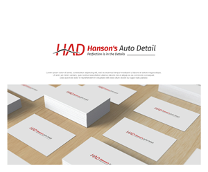 Logo Design by dstudios for Hanson's Auto Detail | Design: #29498303
