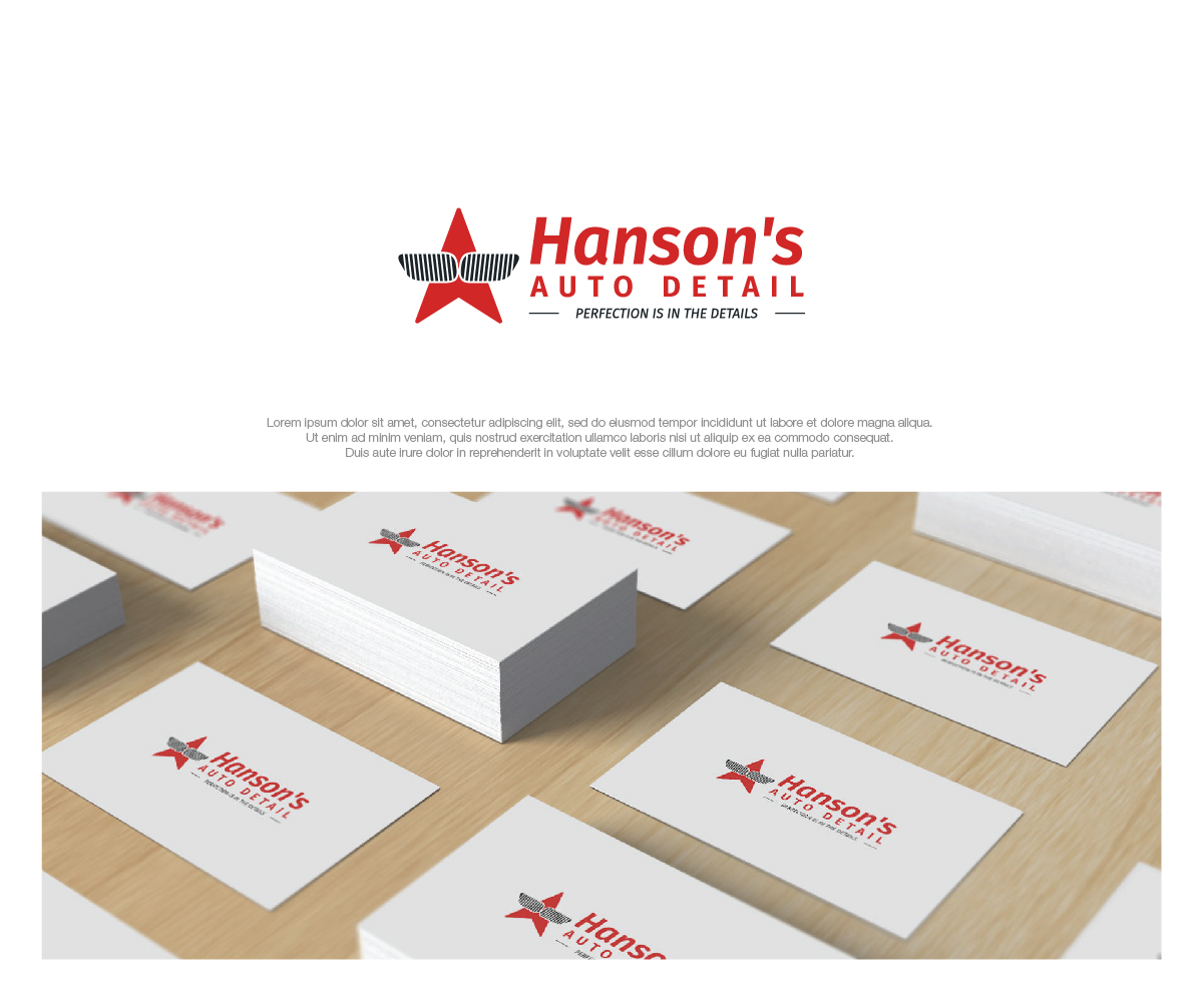 Logo Design by dstudios for Hanson's Auto Detail | Design #29498305