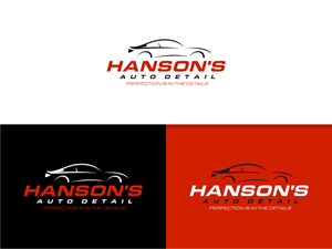 Logo Design by Atvento Graphics for Hanson's Auto Detail | Design: #29463245
