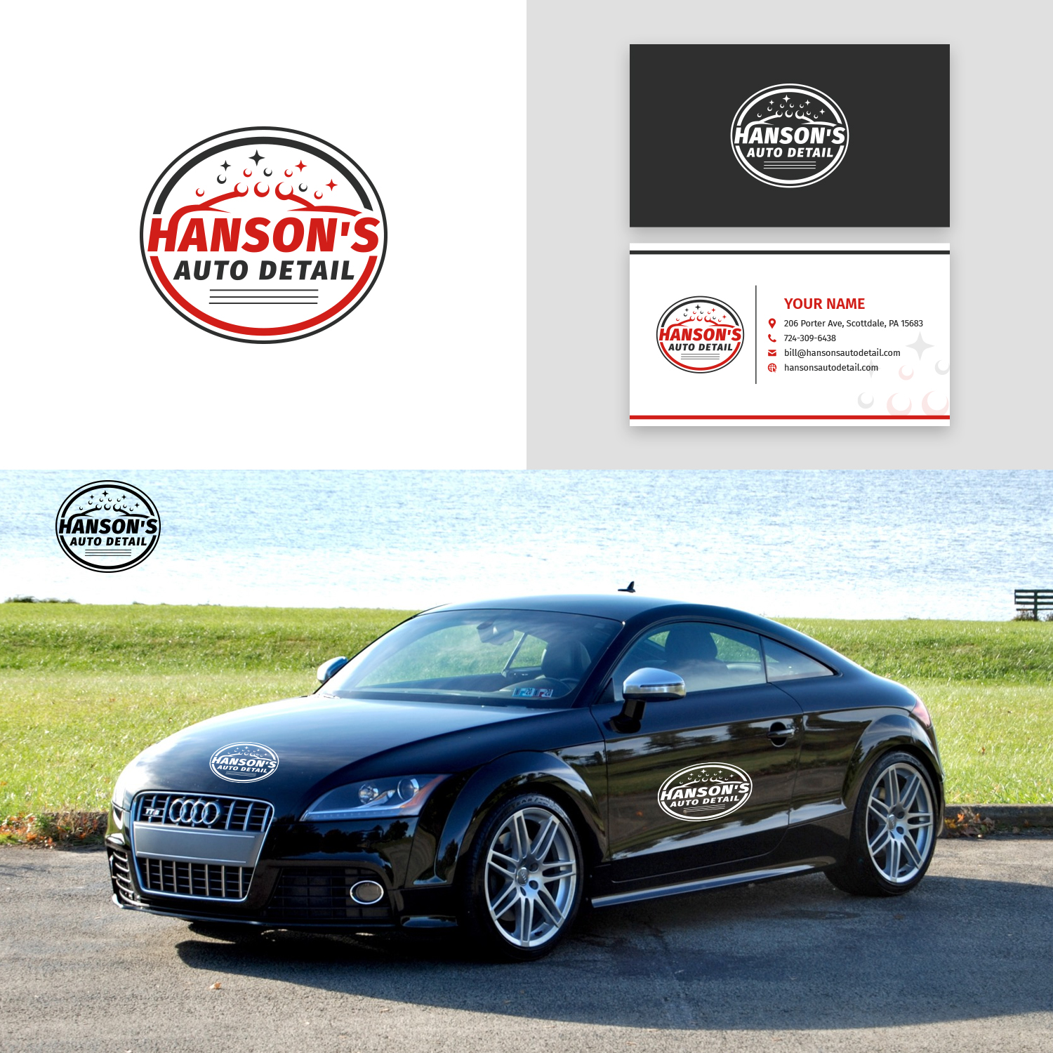 Logo Design by Maxo-Biz for Hanson's Auto Detail | Design #29497571