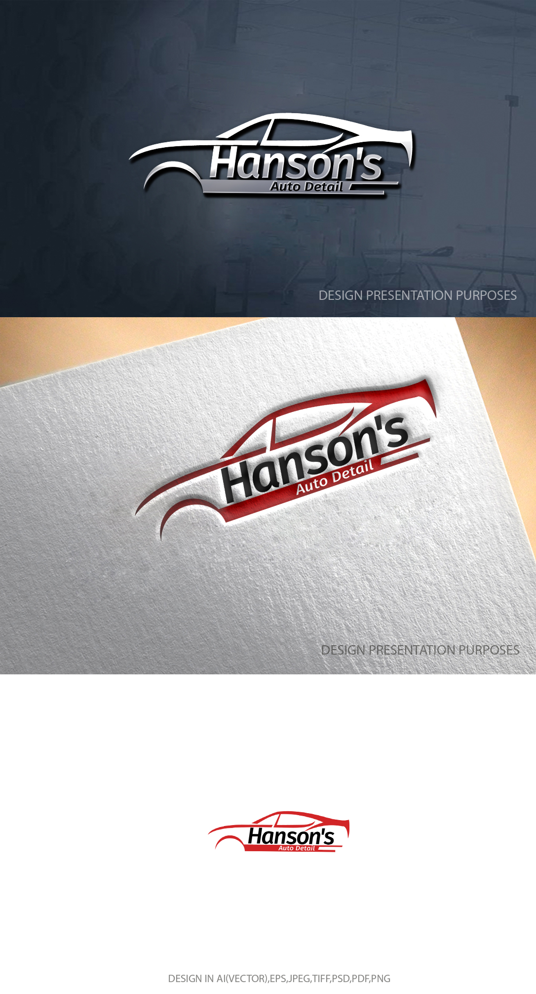 Logo Design by graphicevolution for Hanson's Auto Detail | Design #29460246