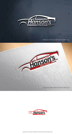 Logo Design by graphicevolution for Hanson's Auto Detail | Design: #29460246
