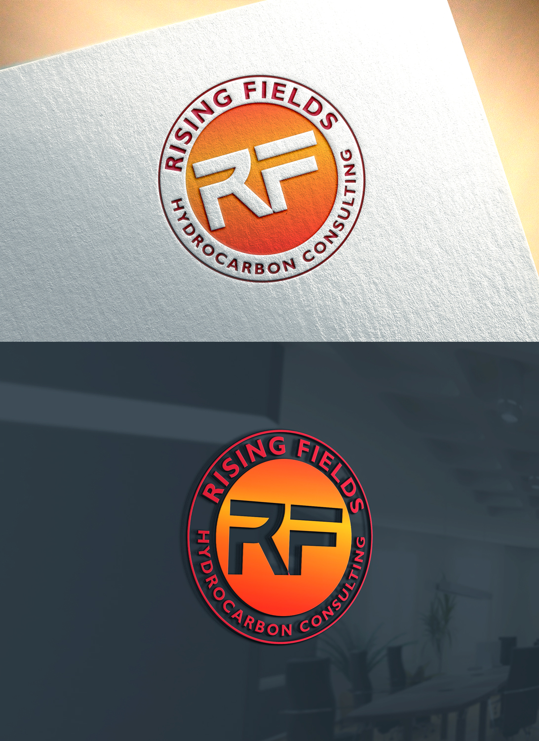 Logo Design by RaKu 2 for Rising Fields Hydrocarbon Consulting | Design #29513005