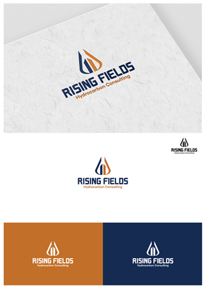 Logo Design by goranvisnjic82 for Rising Fields Hydrocarbon Consulting | Design #29462370