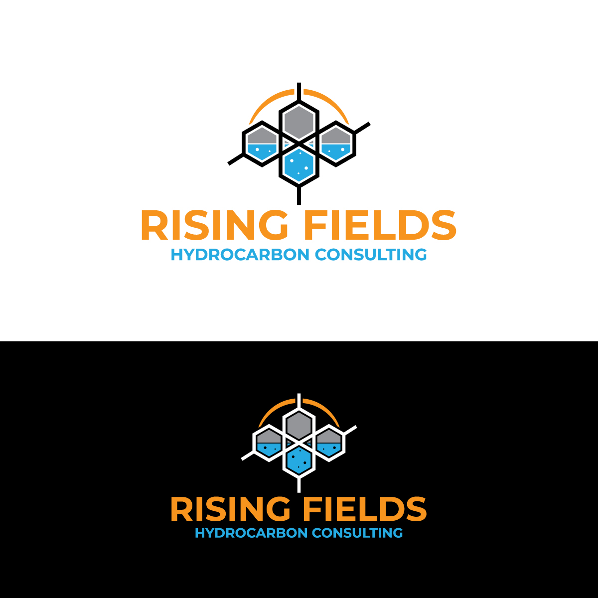 Logo Design by brand maker for Rising Fields Hydrocarbon Consulting | Design #29466407