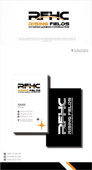 Logo-Design von graphicevolution für Rising Fields Hydrocarbon Consulting | Design: #29554153