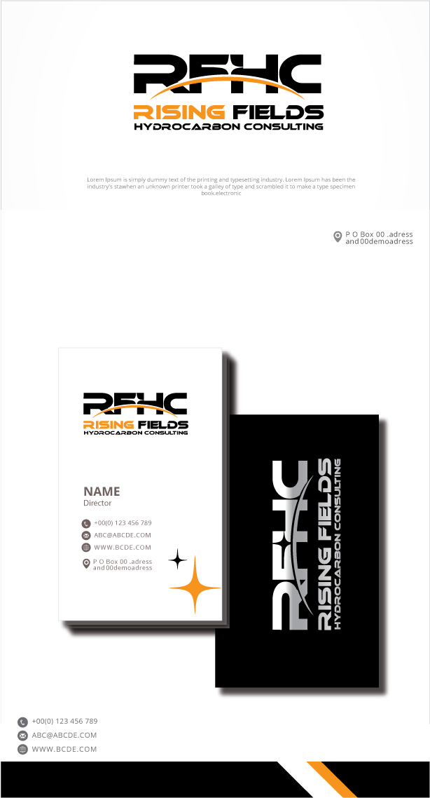 Logo Design by graphicevolution for Rising Fields Hydrocarbon Consulting | Design #29568784