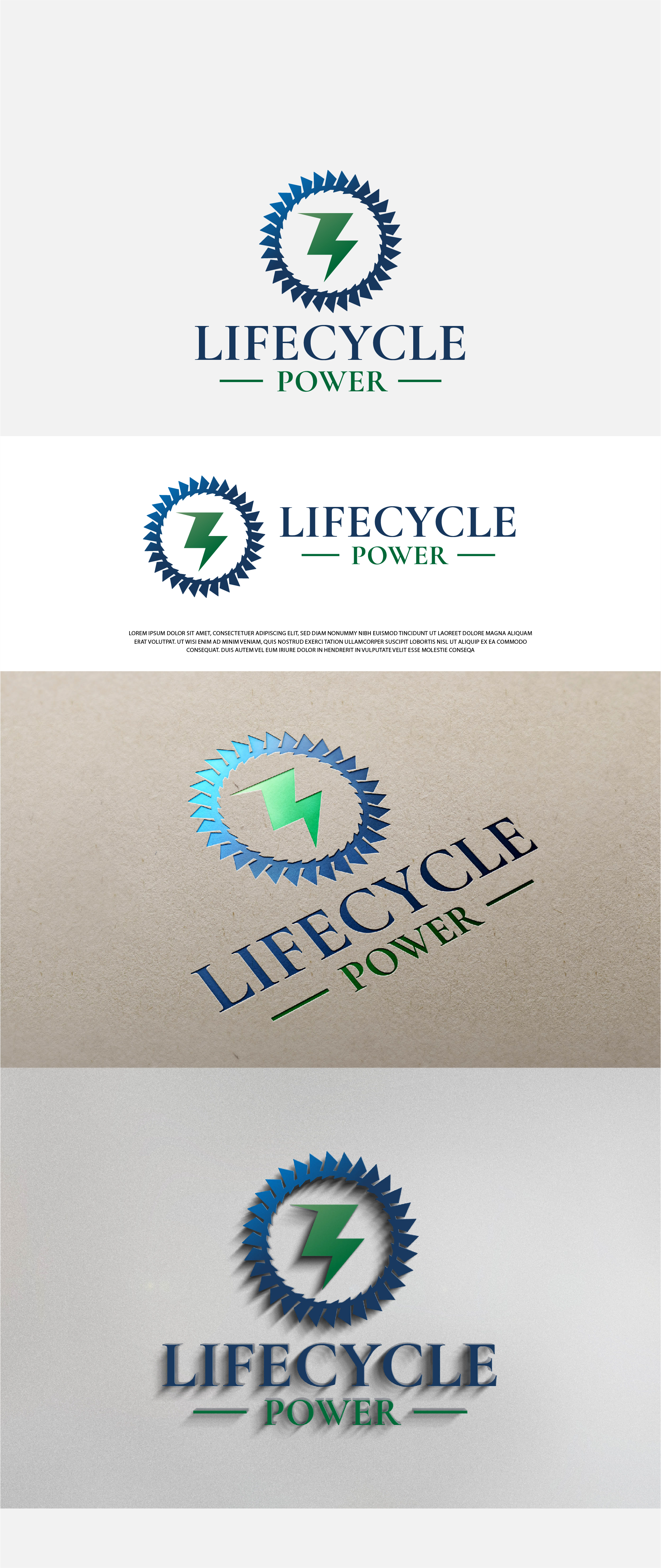 Logo-Design von one1.fz für Lifecycle power | Design #29475130