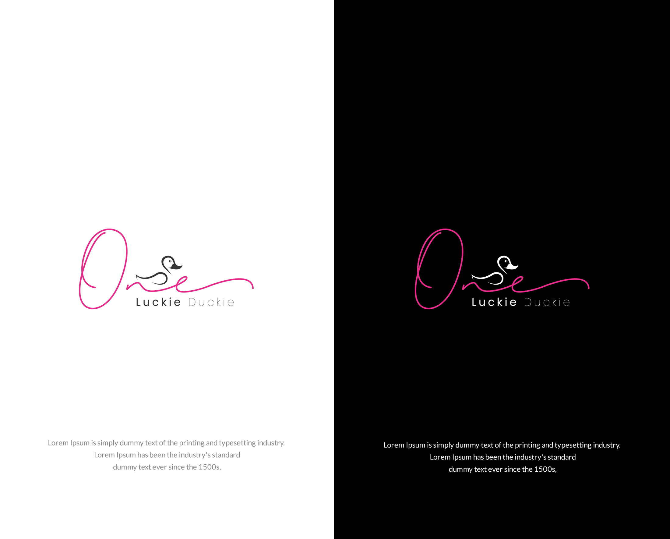 Logo Design by SL Designer for One Luckie Duckie  | Design #29476318