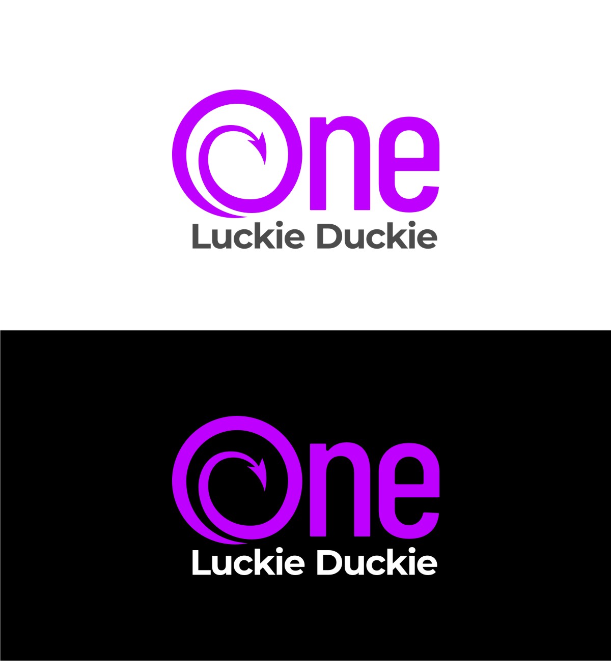 Logo Design by OrianO-70 for One Luckie Duckie  | Design #29515896