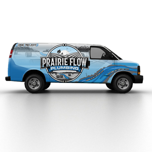 Van wrap for plumbing company on a 2015 gmc savana. | Graphic Design by olpattern