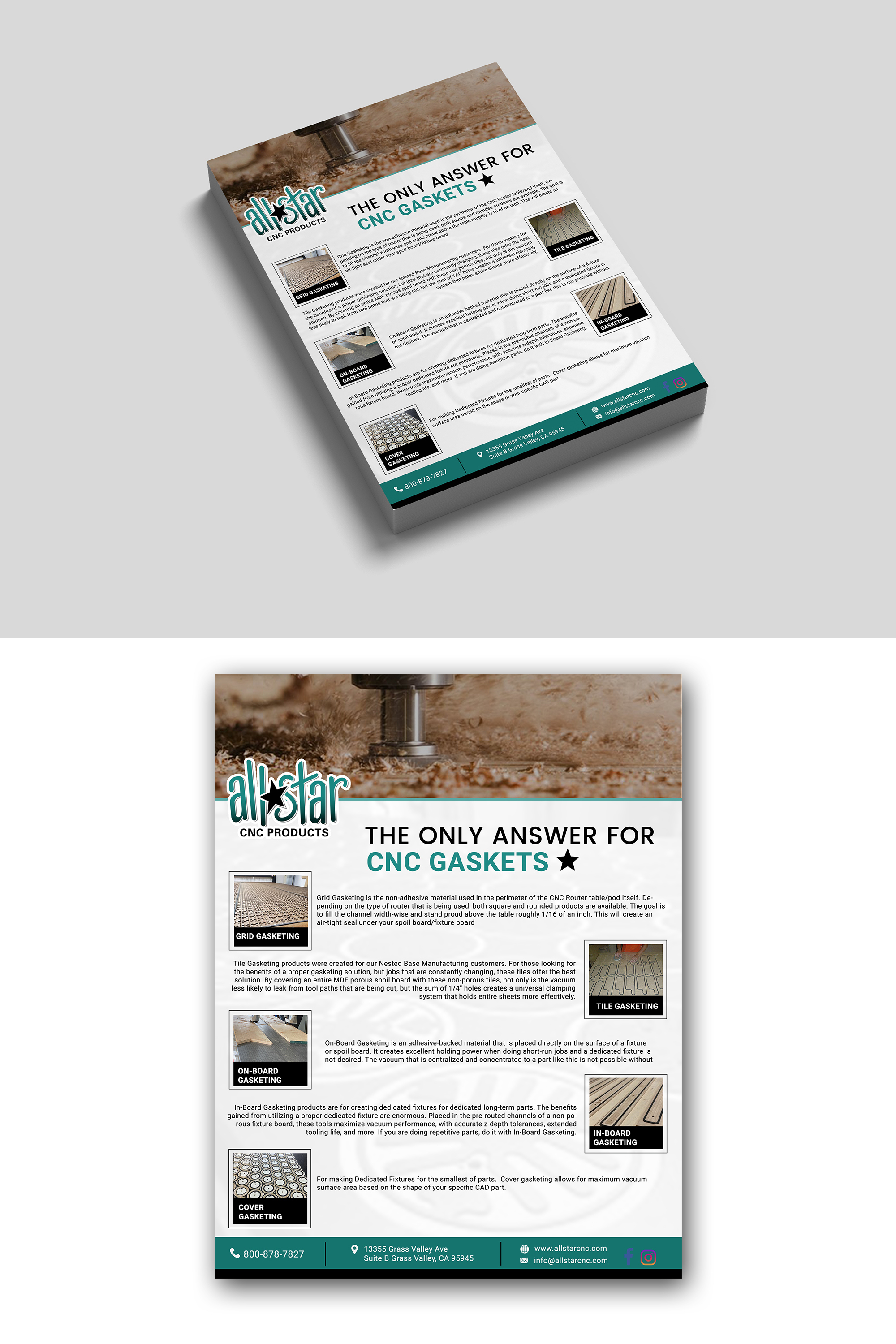 Diseño de Flyer por Design Motion para Allstar CNC  | Diseño #29487018