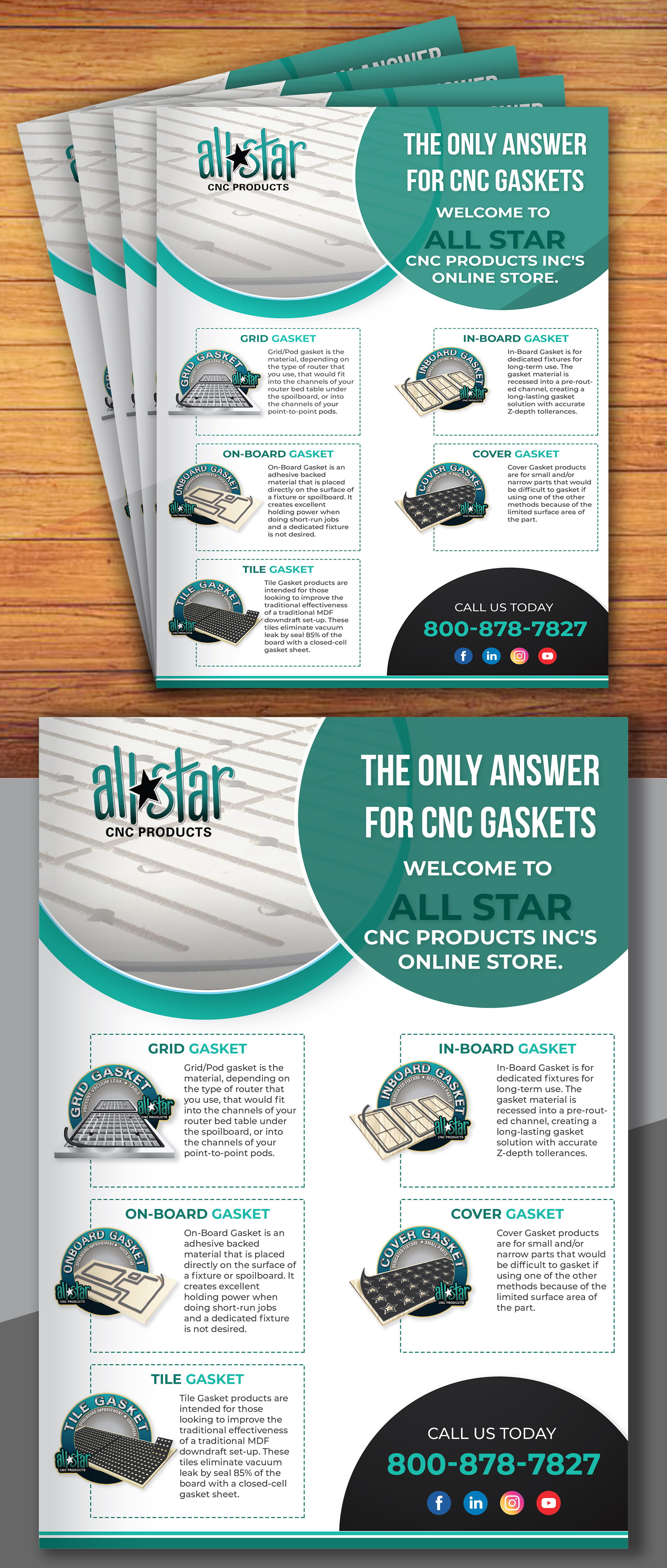 Diseño de Flyer por creativemood438 para Allstar CNC  | Diseño #29479882