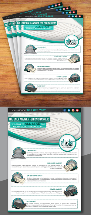 Flyer Design by creativemood438 for Allstar CNC  | Design: #29479883