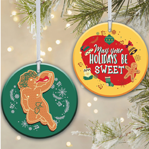 2 1/4 inch Round Two-sided Company Christmas ornament | Grafik-Design von Hatem