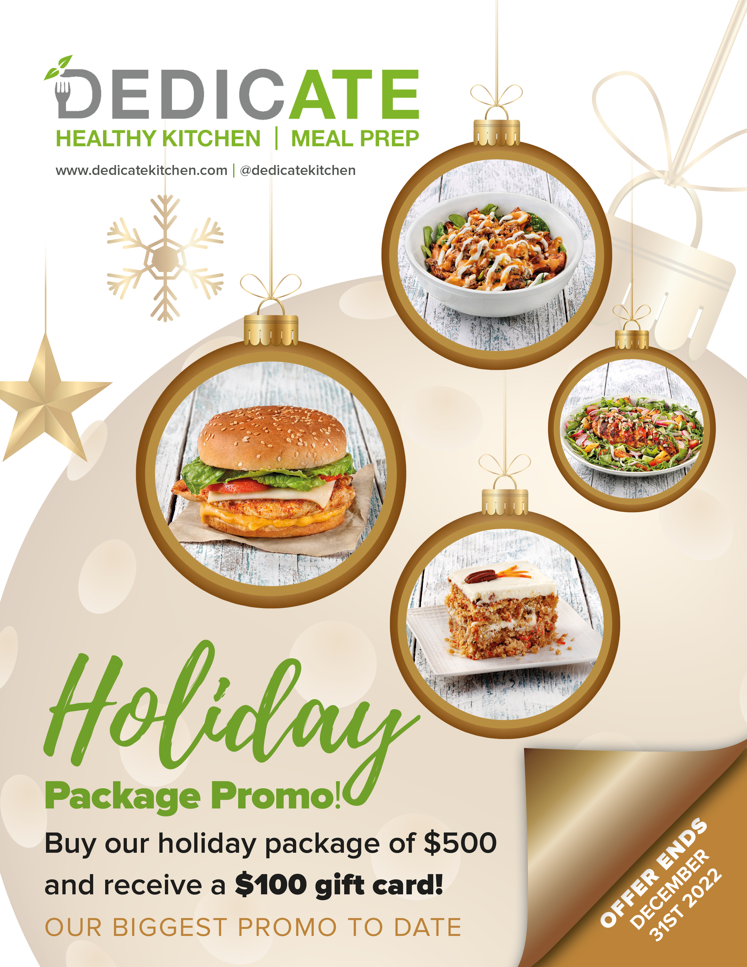 Flyer Design by Bazzie L for DEDICATE Healthy Kitchen | Design #29474319