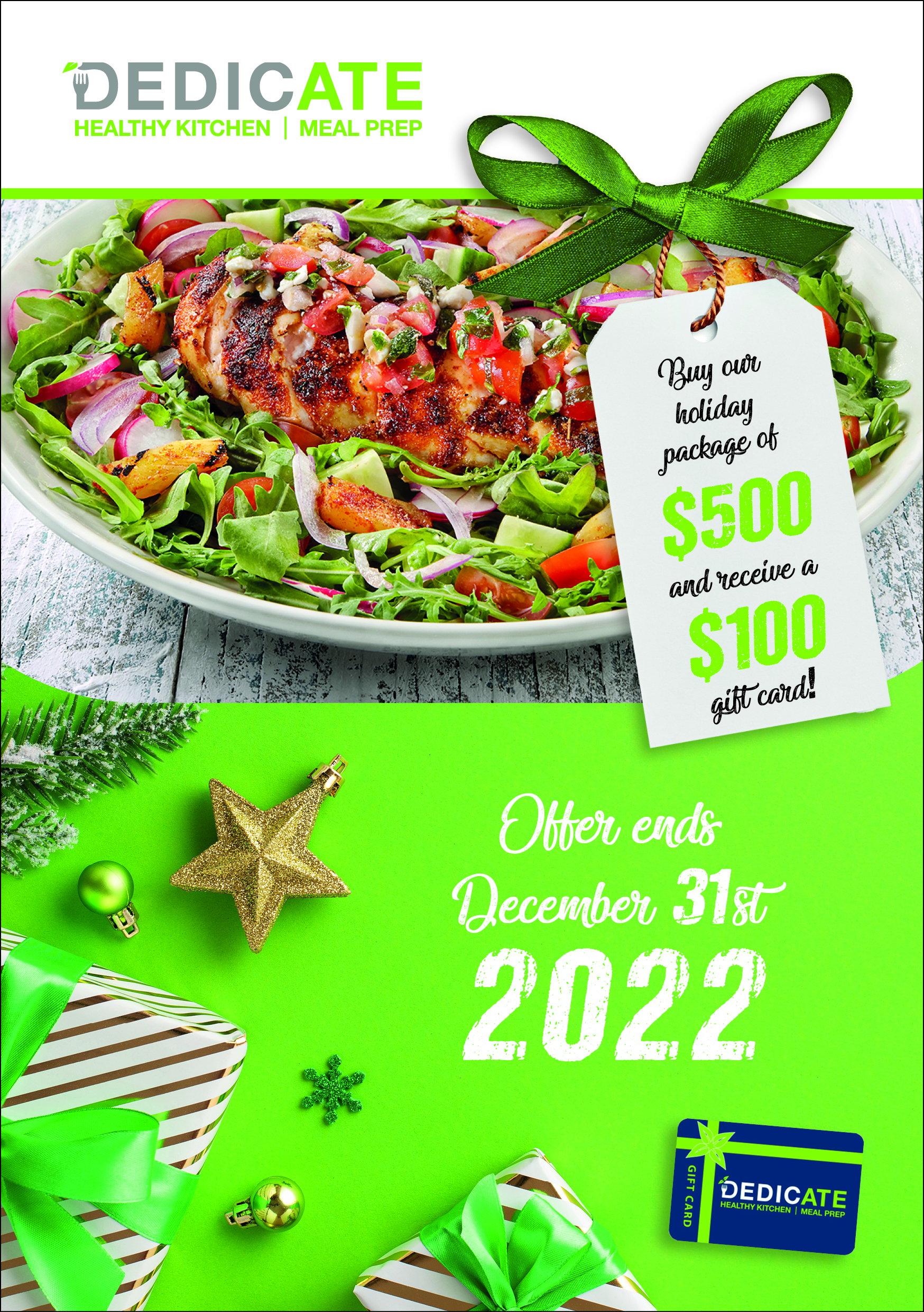 Flyer Design by MarkoE for DEDICATE Healthy Kitchen | Design #29480110