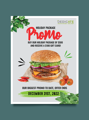 Flyer Design by JK18 for DEDICATE Healthy Kitchen | Design: #29473472