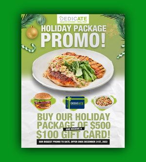 Flyer Design by nguruzzdng for DEDICATE Healthy Kitchen | Design #29475925
