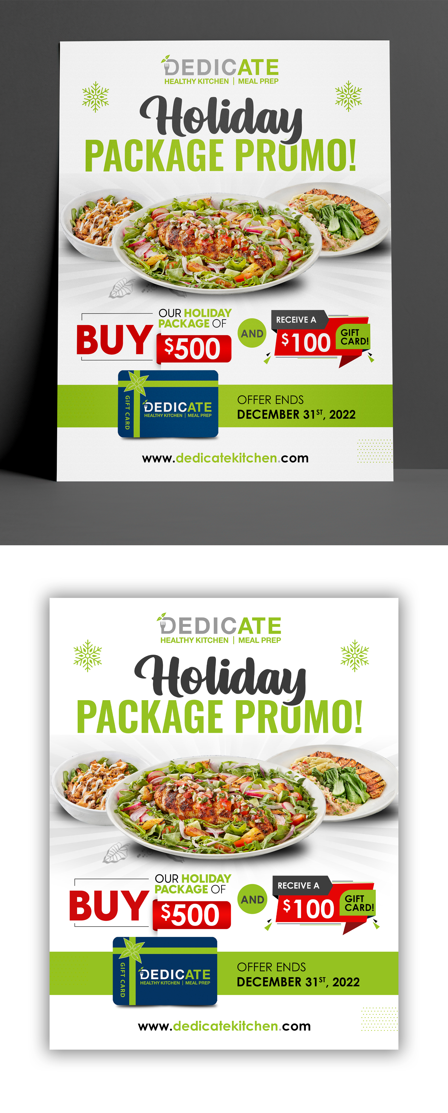 Flyer Design by debdesign for DEDICATE Healthy Kitchen | Design #29478873