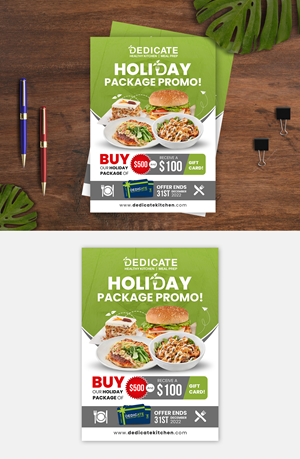 Flyer Design by debdesign for DEDICATE Healthy Kitchen | Design: #29479273