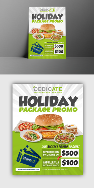 Flyer Design by debdesign for DEDICATE Healthy Kitchen | Design: #29479366