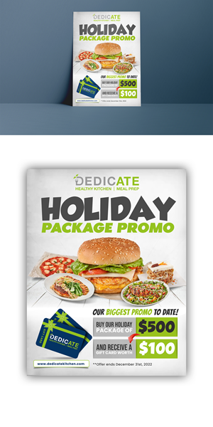 Flyer Design by debdesign for DEDICATE Healthy Kitchen | Design: #29479367