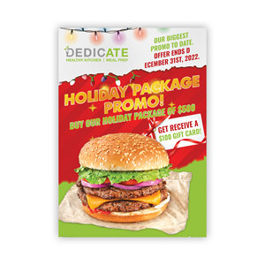 Design de Flyer par pipra pour DEDICATE Healthy Kitchen | Design : #29474486