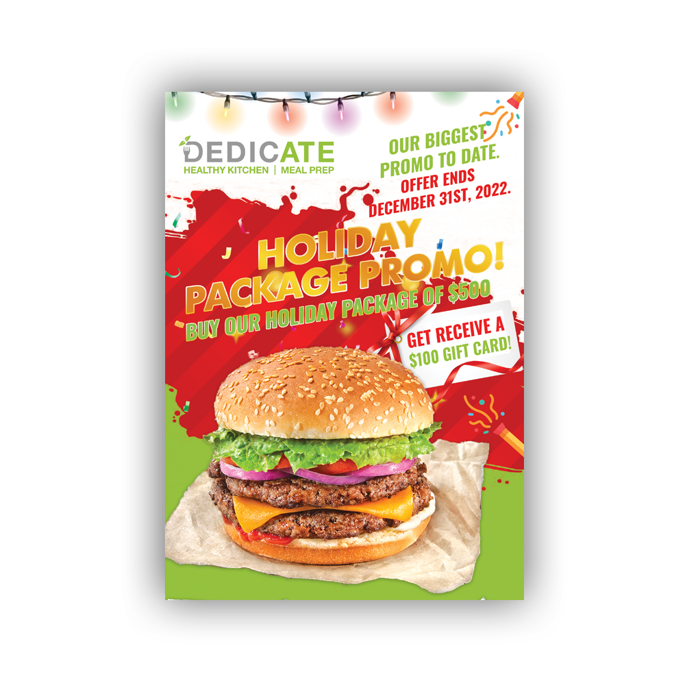 Diseño de Flyer por pipra para DEDICATE Healthy Kitchen | Diseño #29474607