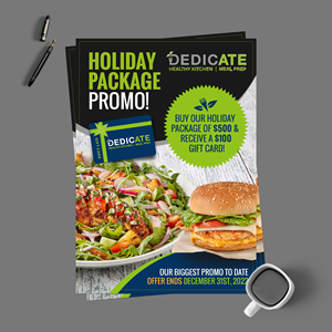 Flyer Design by chandrayaan.creative for DEDICATE Healthy Kitchen | Design: #29477828
