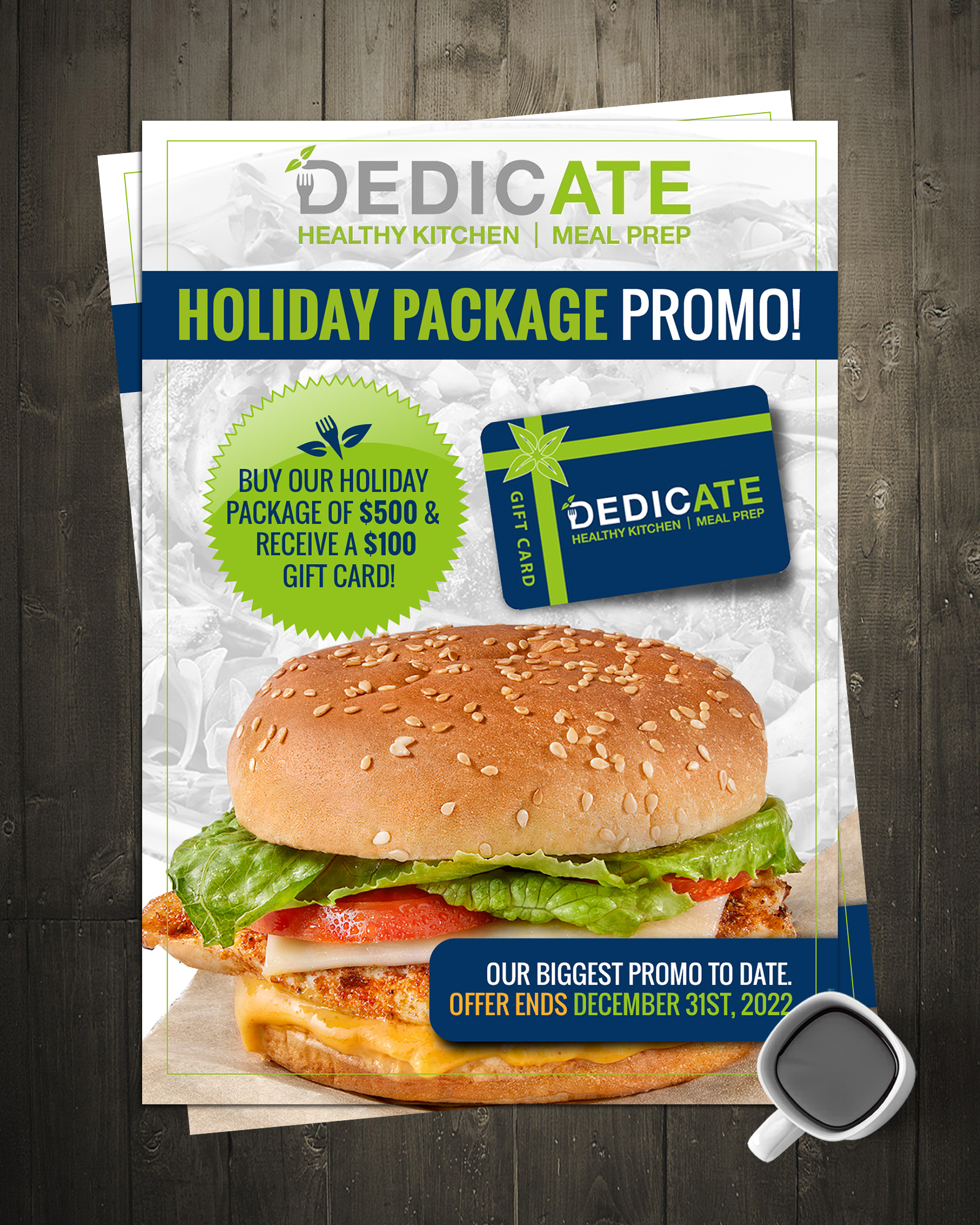 Design de Flyer par chandrayaan.creative pour DEDICATE Healthy Kitchen | Design #29477831