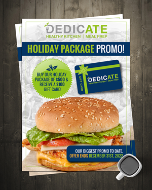 Flyer Design by chandrayaan.creative for DEDICATE Healthy Kitchen | Design: #29477831