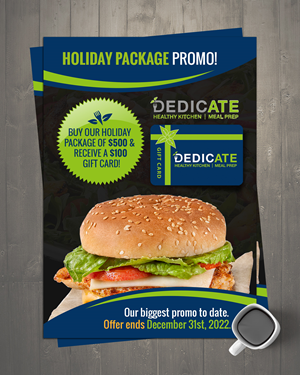 Flyer Design by chandrayaan.creative for DEDICATE Healthy Kitchen | Design: #29477832