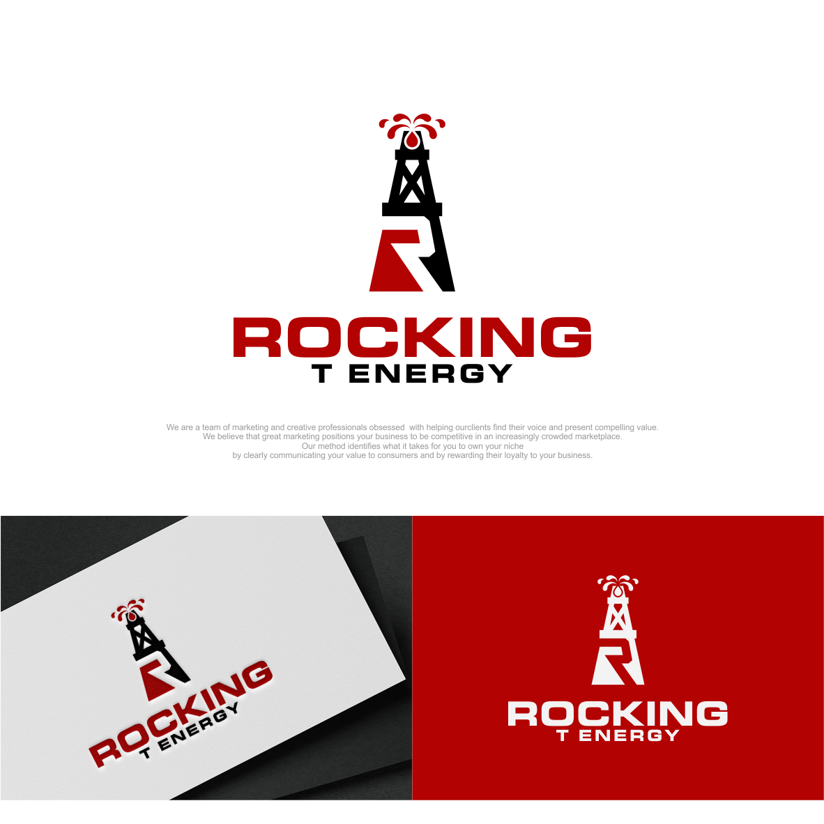 Traditional, Masculine, Oil and gas Logo Design for Rocking T Energy by