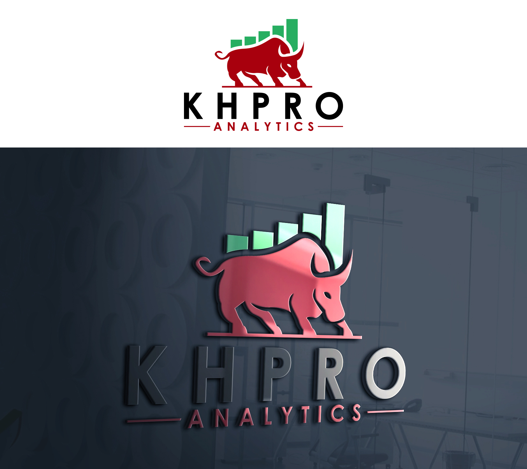Logo Design by Ura Designs for KhPro Analytics | Design #29482331