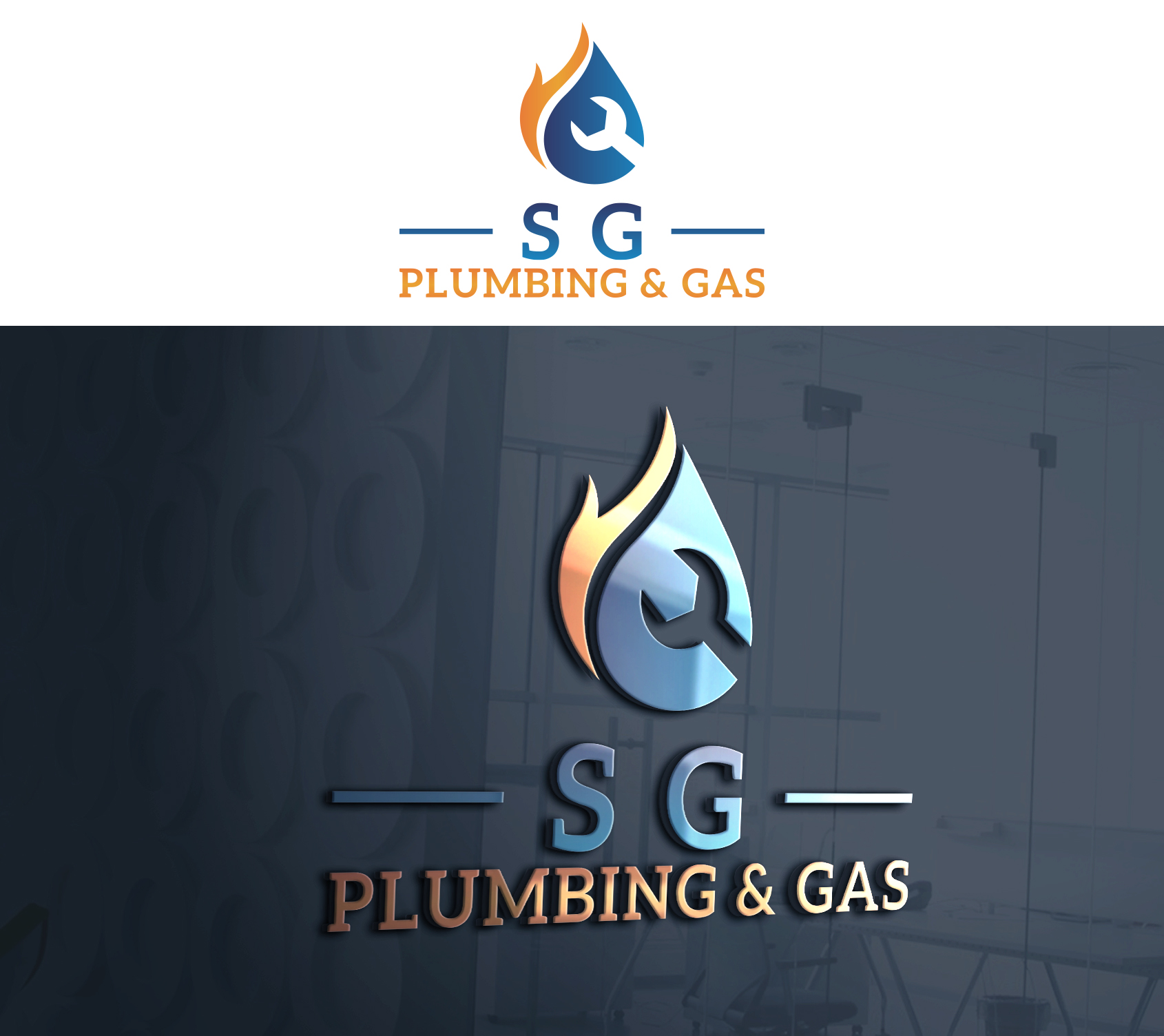 Logo Design by Ura Designs for SG Plumbing and Gas | Design #29515584