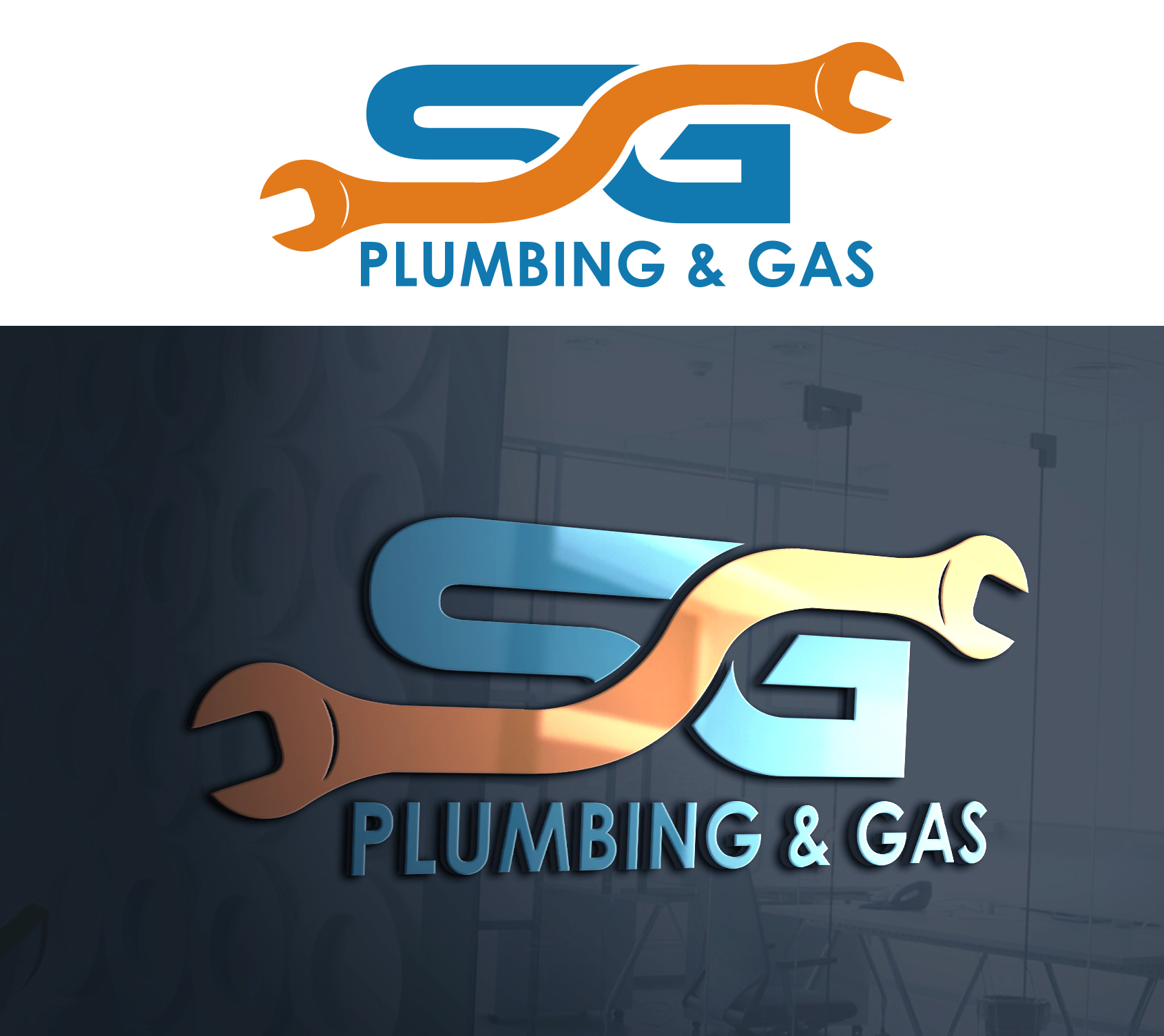 Logo Design by Ura Designs for SG Plumbing and Gas | Design #29515586