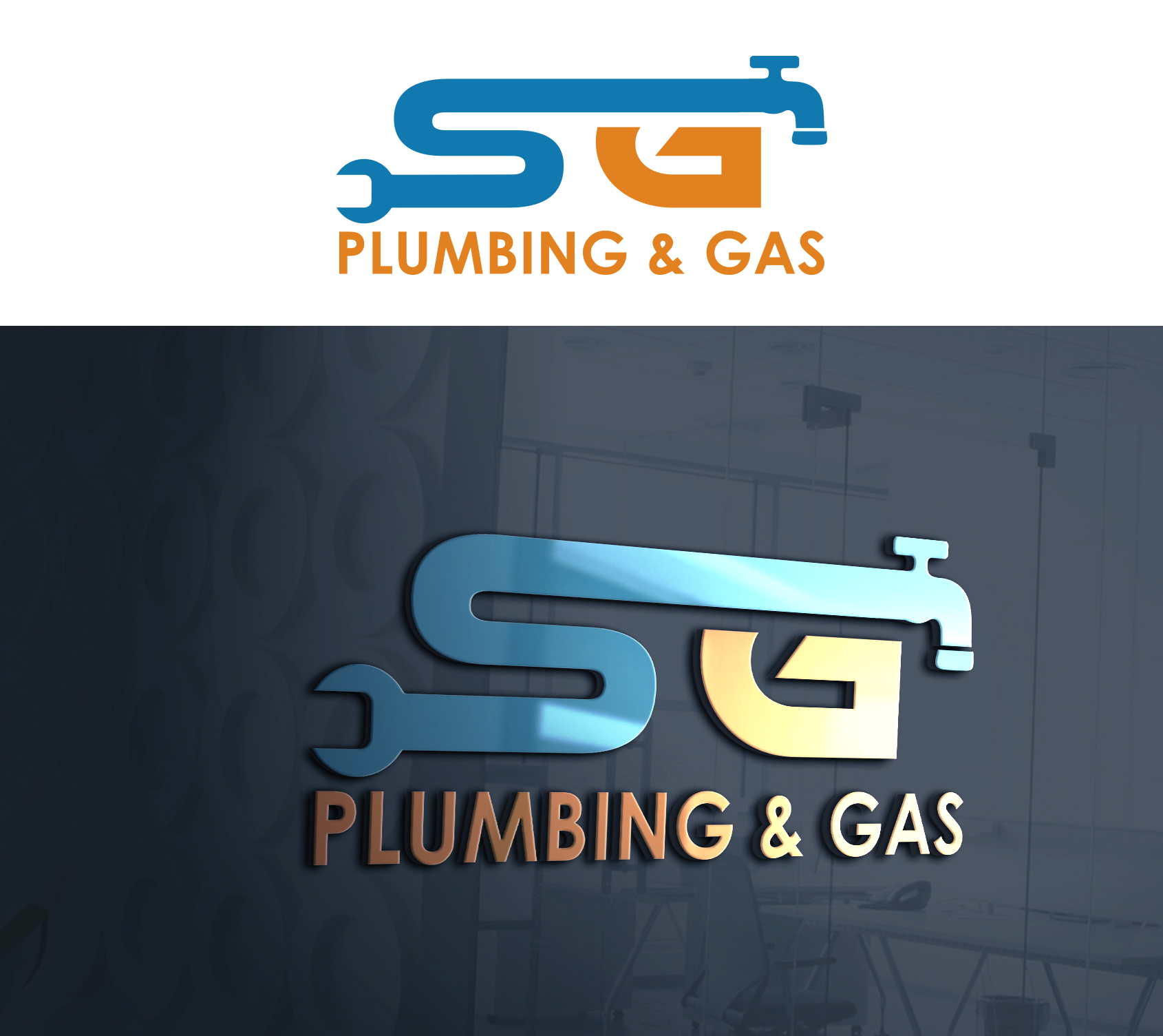 Logo Design by Ura Designs for SG Plumbing and Gas | Design #29515616