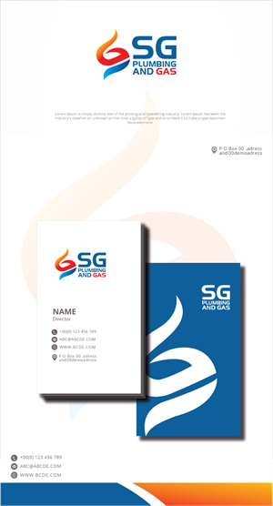 Logo-Design von graphicevolution für SG Plumbing and Gas | Design: #29479440