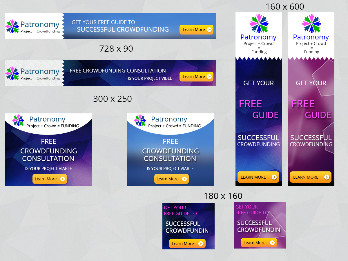 Banner Ad Design by uniquetribe for Patronomy | Design #3084054