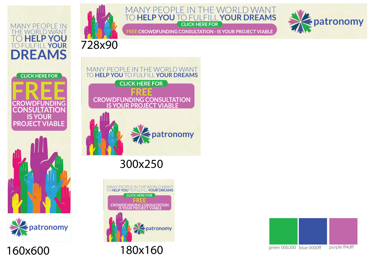 Banner Ad Design by JCR for Patronomy | Design #3122846