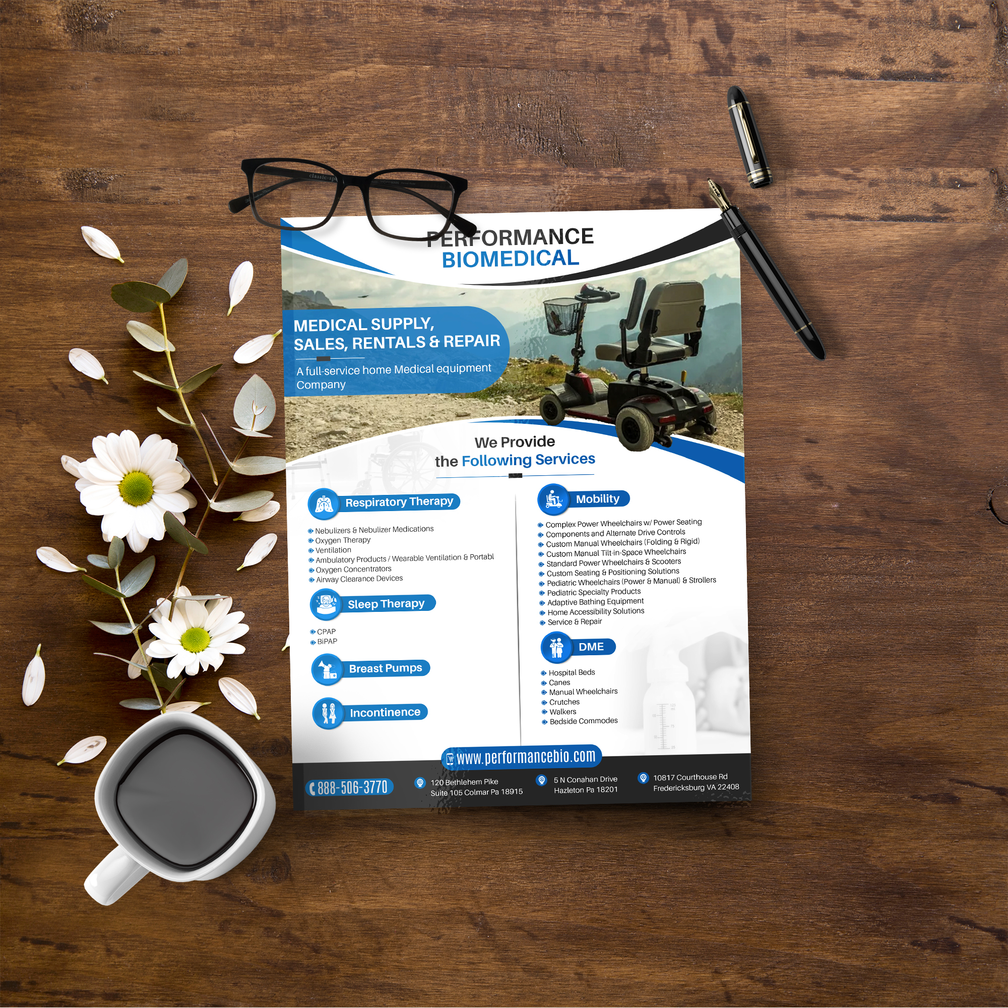 Flyer Design by Sun Creative for Performance Biomedical LLC | Design #29486508