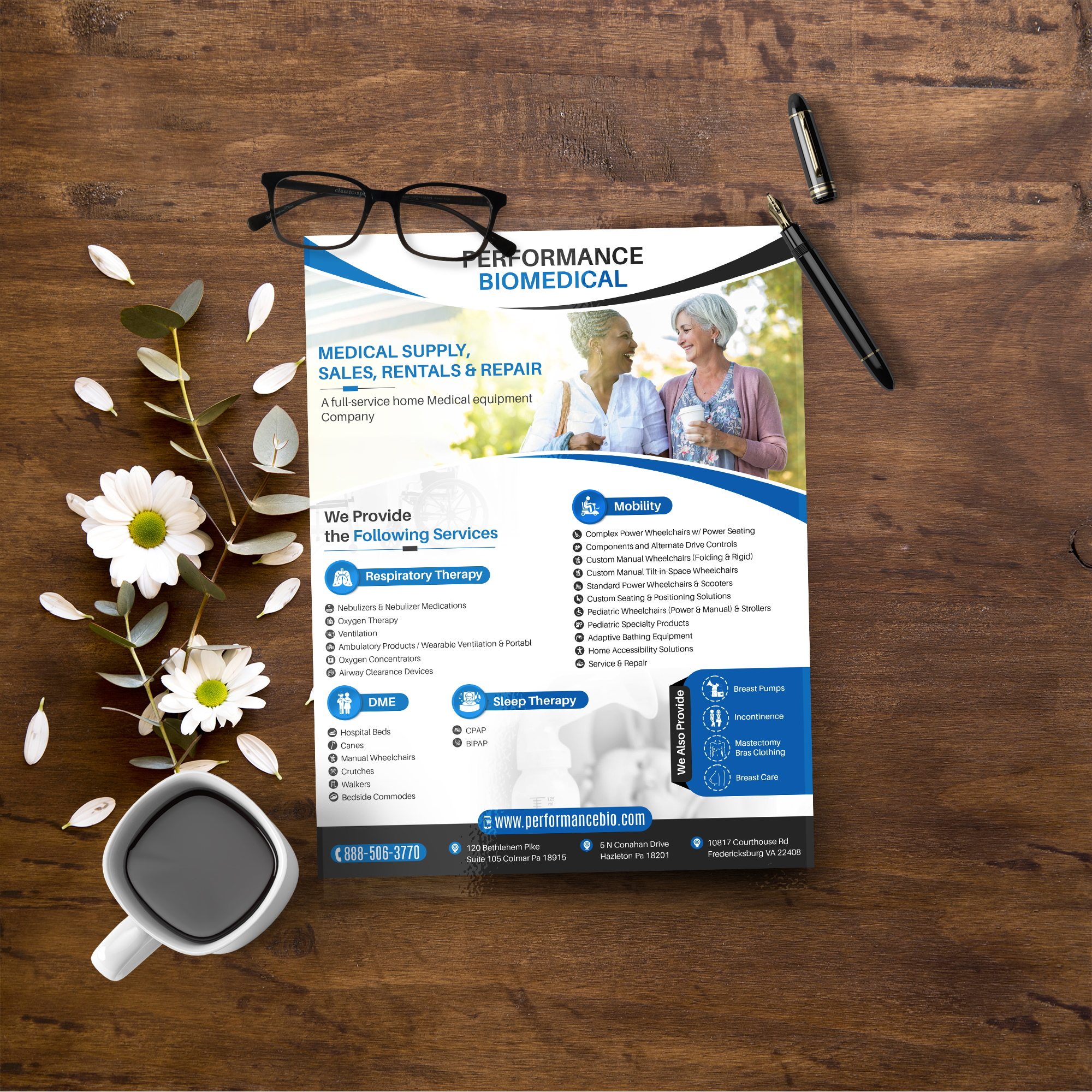 Flyer Design by Sun Creative for Performance Biomedical LLC | Design #29489037