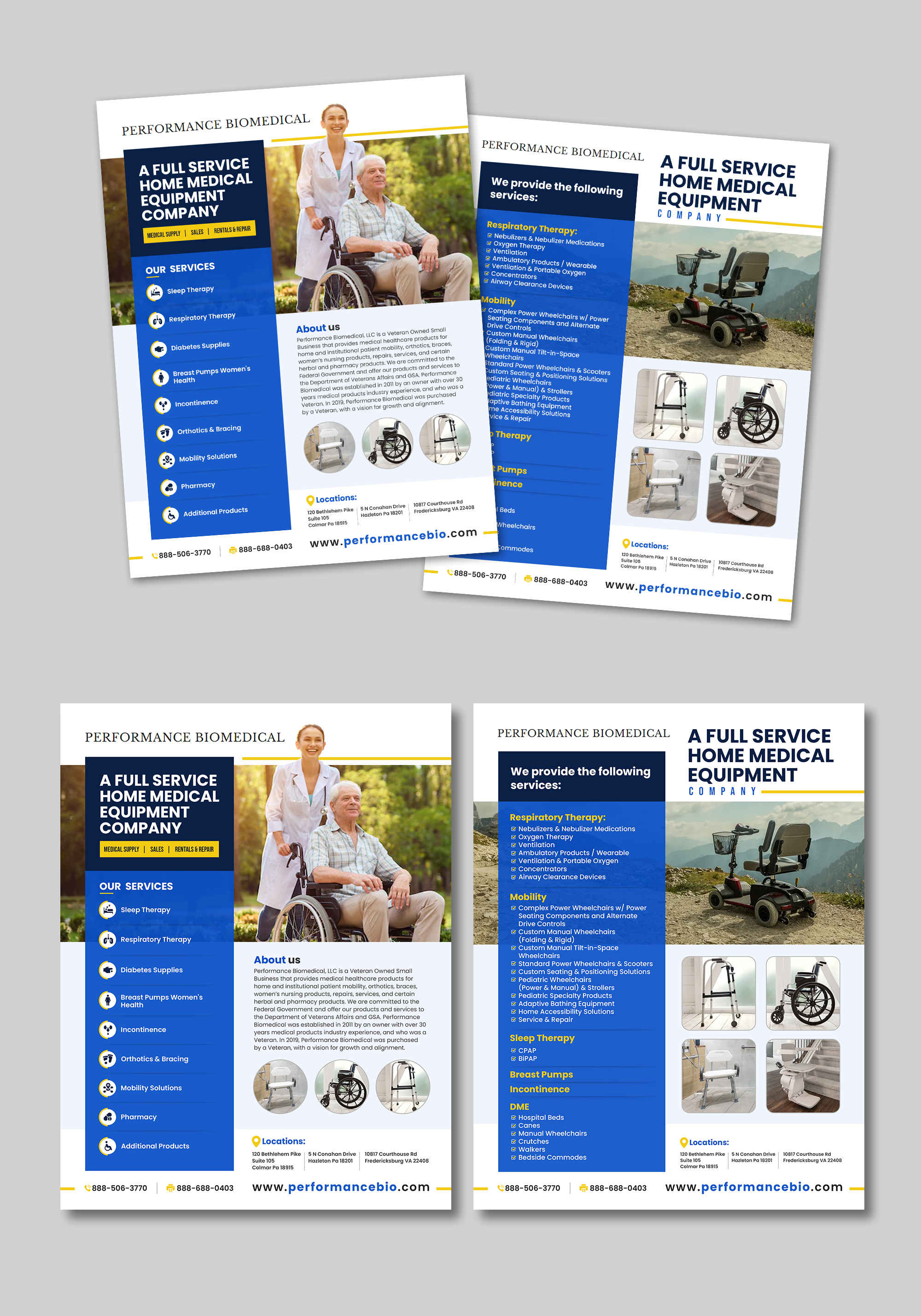 Flyer Design by debdesign for Performance Biomedical LLC | Design #29490873