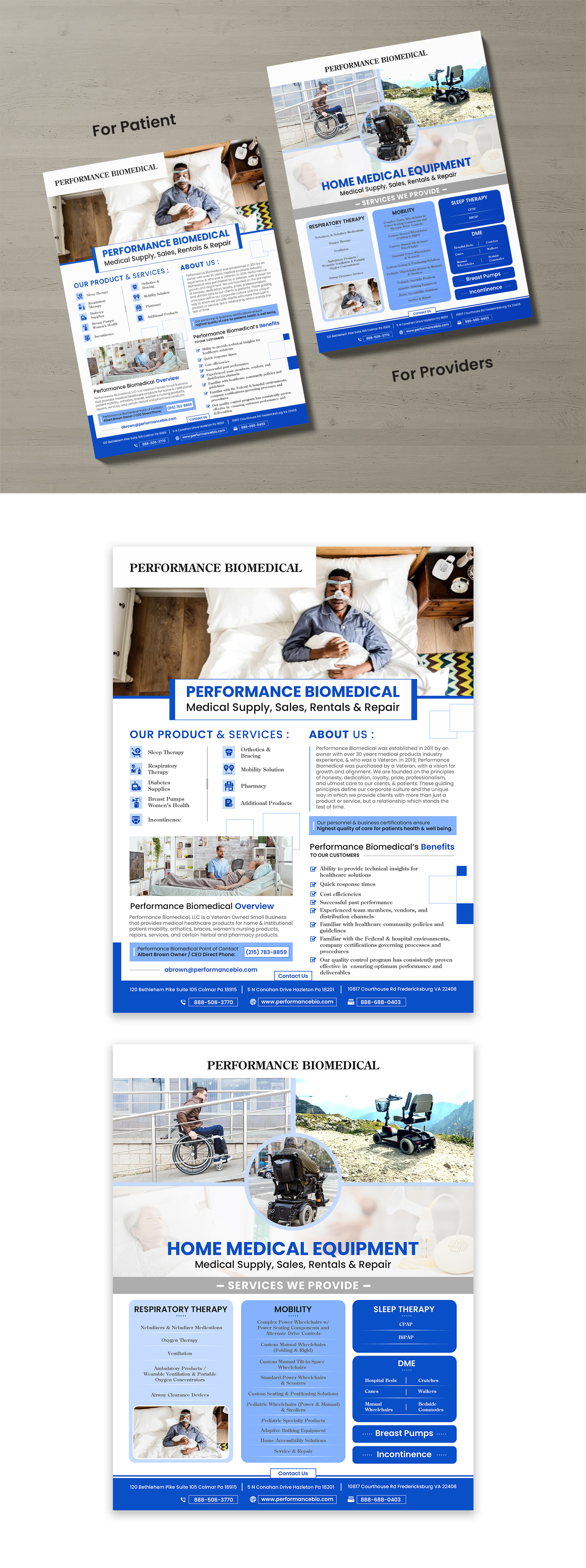 Flyer Design by debdesign for Performance Biomedical LLC | Design #29490886