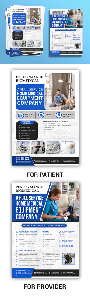 Flyer Design by debdesign for Performance Biomedical LLC | Design: #29491519