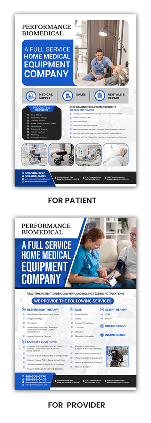 Flyer Design by debdesign for Performance Biomedical LLC | Design: #29500422