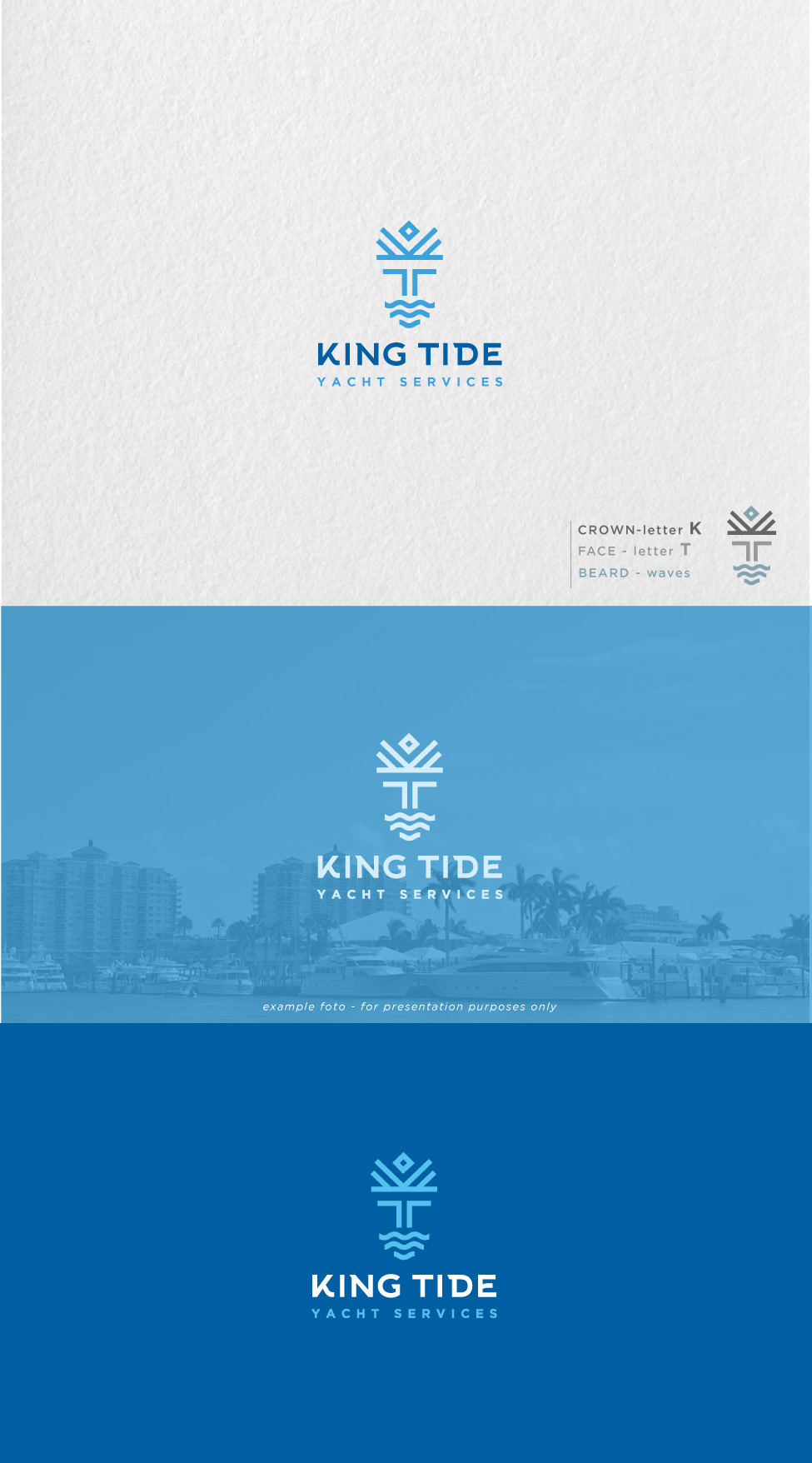 Logo Design by Birdcage for King Tide Yacht Services | Design #29486182